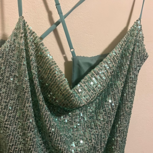 💚Speechless Sequin Mini Slip Bodycon Dress Sz Xl NWT - Picture 3 of 11